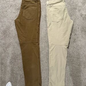 lululemon athletica Men's Chinos in Brown and Cream